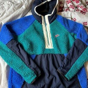 Nike Sherpa Fleece Hoodie Vintage